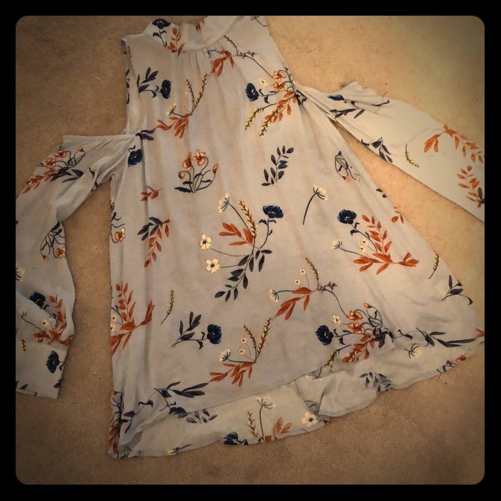 Floral Cold Shoulder
